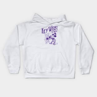 Steamboat Willie - Key West Flroida tie dye Kids Hoodie